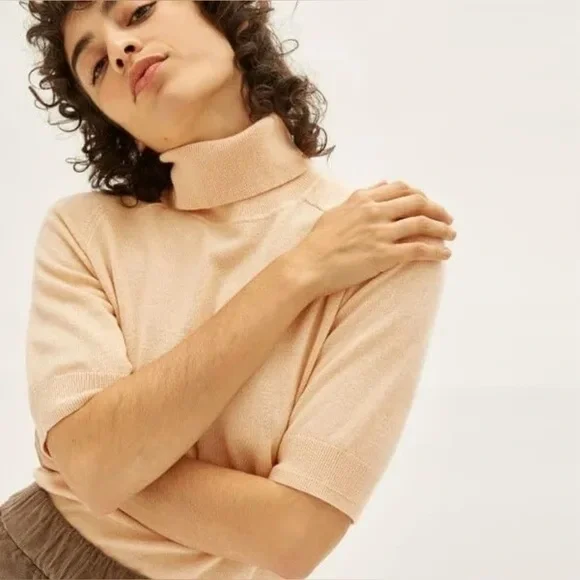 Everlane Sweaters Everlane Cotton Merino Knit Turtleneck Tee